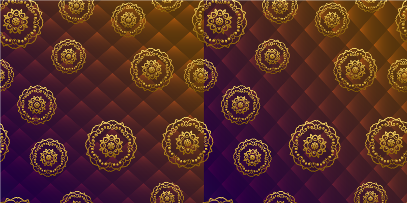 Vinyl tapijt mandala motief overlay - TenStickers