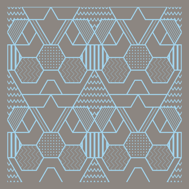 Geometrische abstracte vormen vinyl tapijt geometrisch - TenStickers