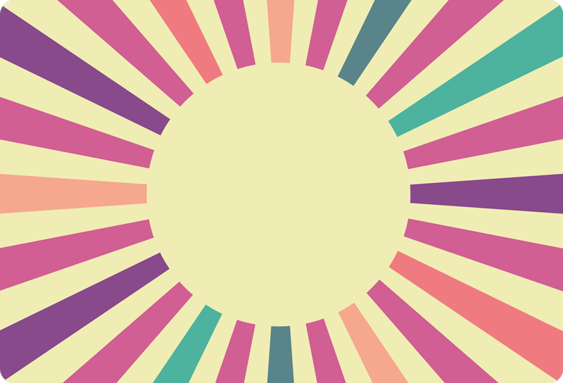 Stralend lijnenontwerp vinyl tapijt geometrisch - TenStickers