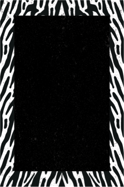 Monochrome zebra vinyl vloerkleed dierenprint - TenStickers