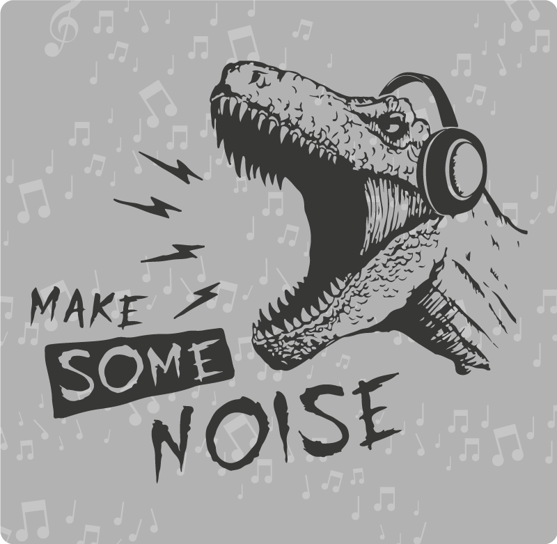 Dynamisch dinosaurusgeluid vinyl tapijt meer kinderen - TenStickers