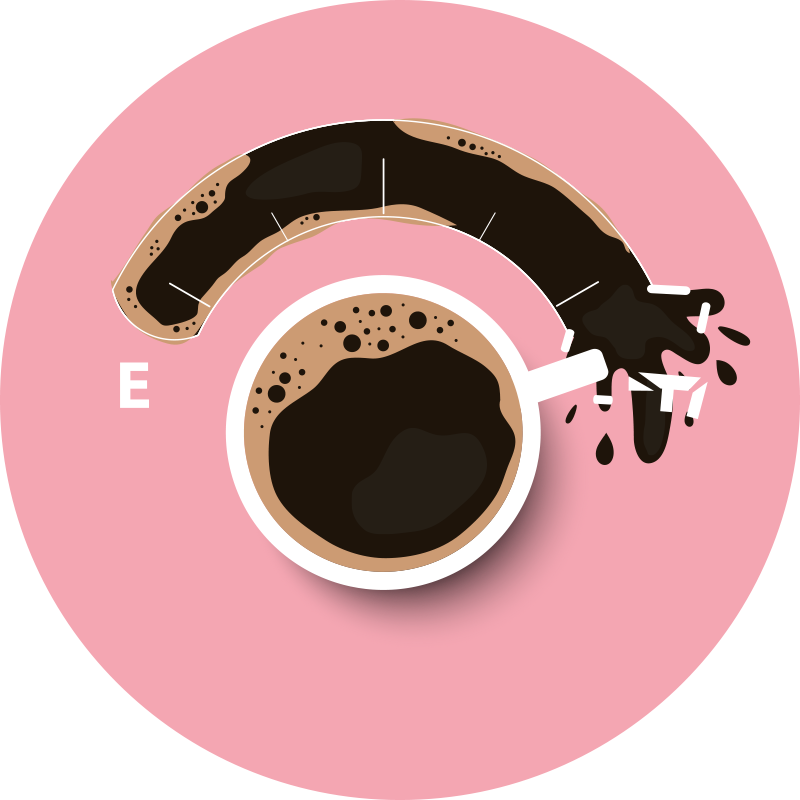 Gemorste koffie vinyl tapijt textuur - TenStickers