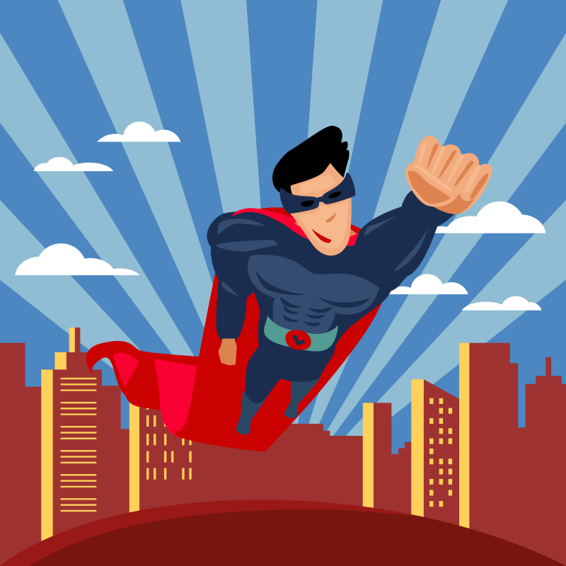 Superhelden vlucht vinyl tapijt meer kinderen - TenStickers