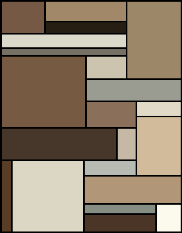 Hedendaagse geometrische lagen vinyl tapijt modern - TenStickers