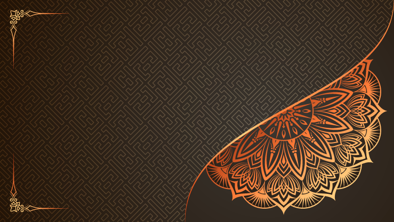 Vinyl tapijt mandala hoekdesign mandala - TenStickers