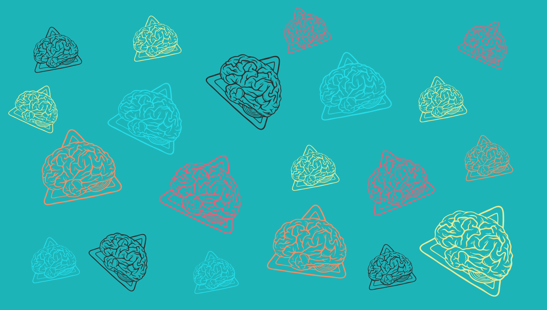 Abstracte hersenpatronen vinyl tapijt meer kinderen - TenStickers