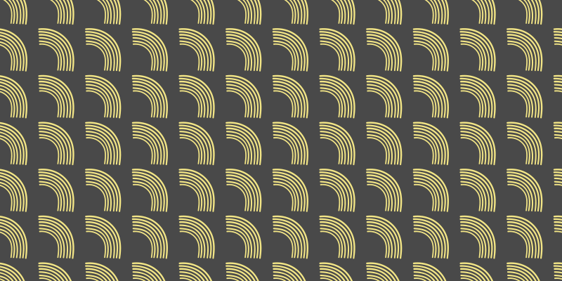 Geometrische boogpatronen vinyl tapijt strepen - TenStickers