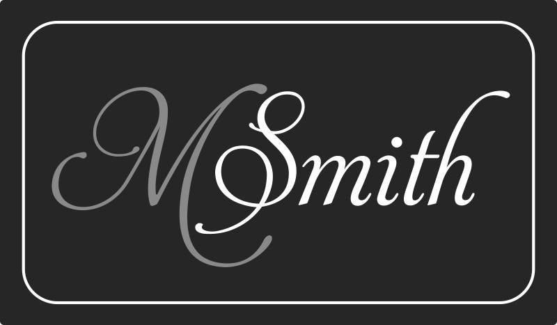 Klantgericht monogram vinyl tapijt met naam - TenStickers
