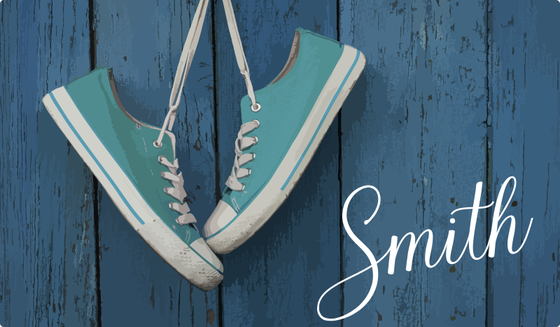 Personalisatie van sneakers vinyl tapijt textuur - TenStickers