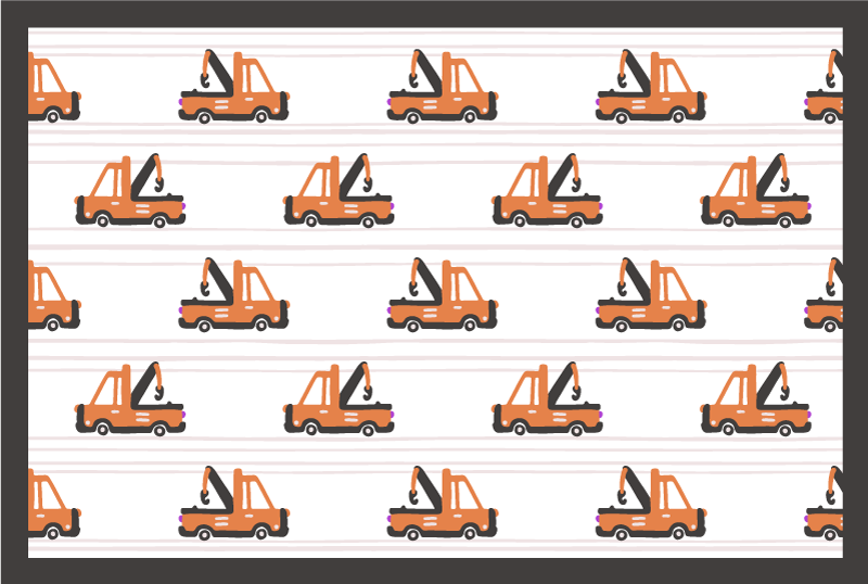 Speelgoedkraanpatroon vinyl tapijt meer kinderen - TenStickers