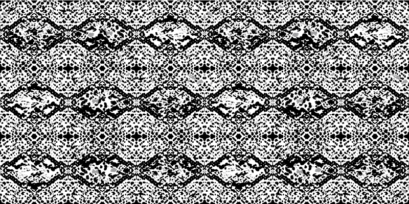 Gebarsten monochroom vinyl vloerkleed dierenprint - TenStickers