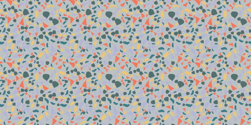 Levendige abstracte vormen marmeren vinyl tapijt - TenStickers