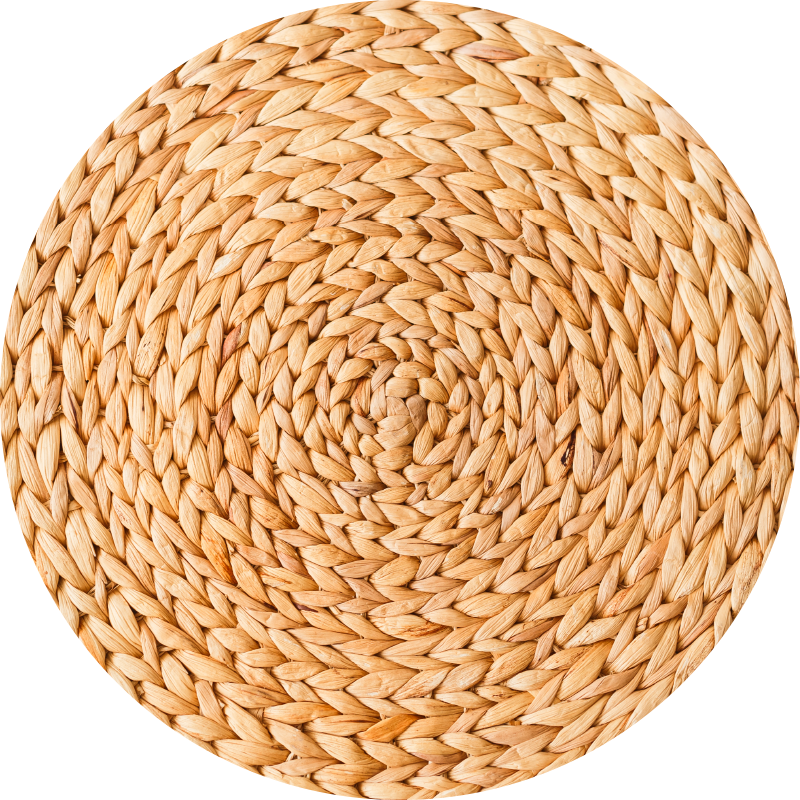 Gevlochten patroon vinyl tapijt textuur - TenStickers