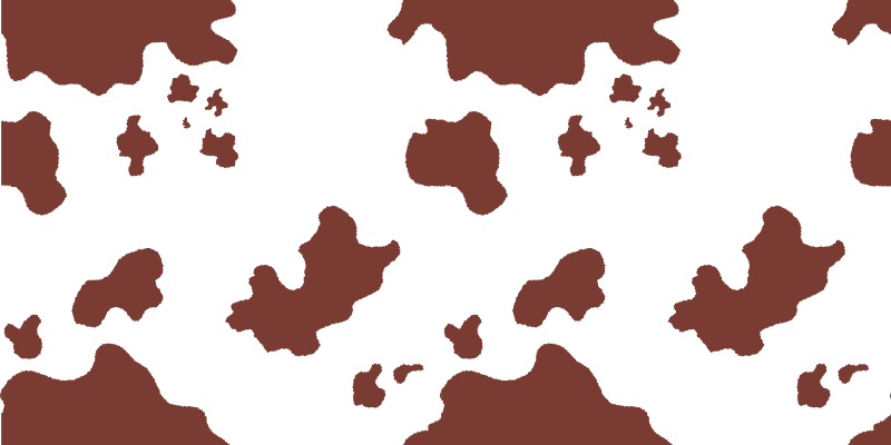 Koeienhuid vlekken vinyl vloerkleed dierenprint - TenStickers