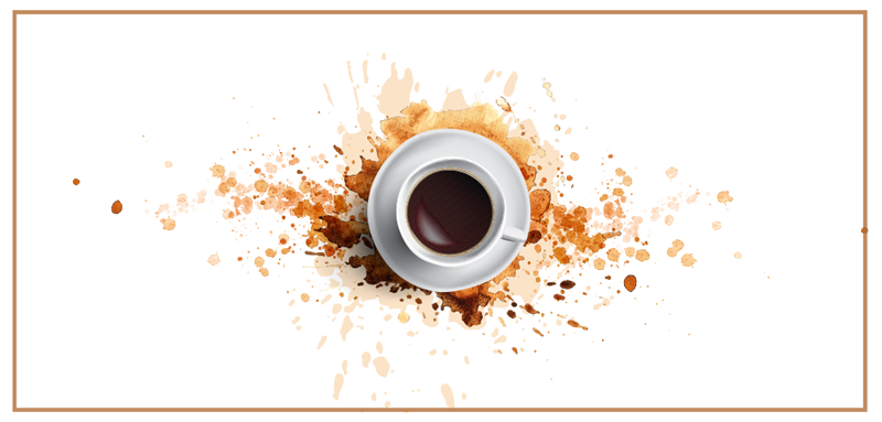 Gemorste koffie illusie vinyl tapijt keuken - TenStickers