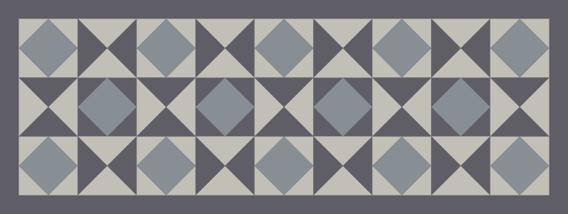 Geometrische vormen weergeven vinyl tapijt geometrisch - TenStickers