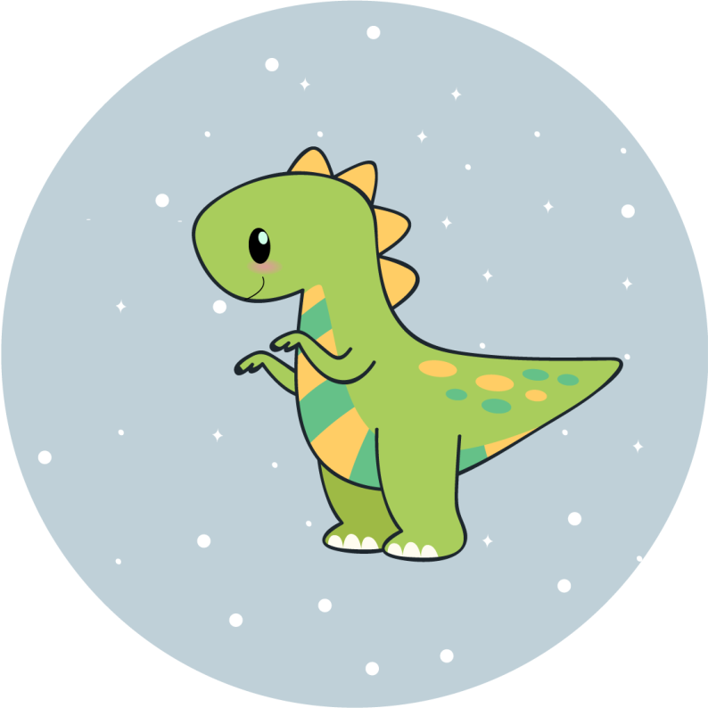Dinosaurussen schoenen vinyl tapijt kind - TenStickers