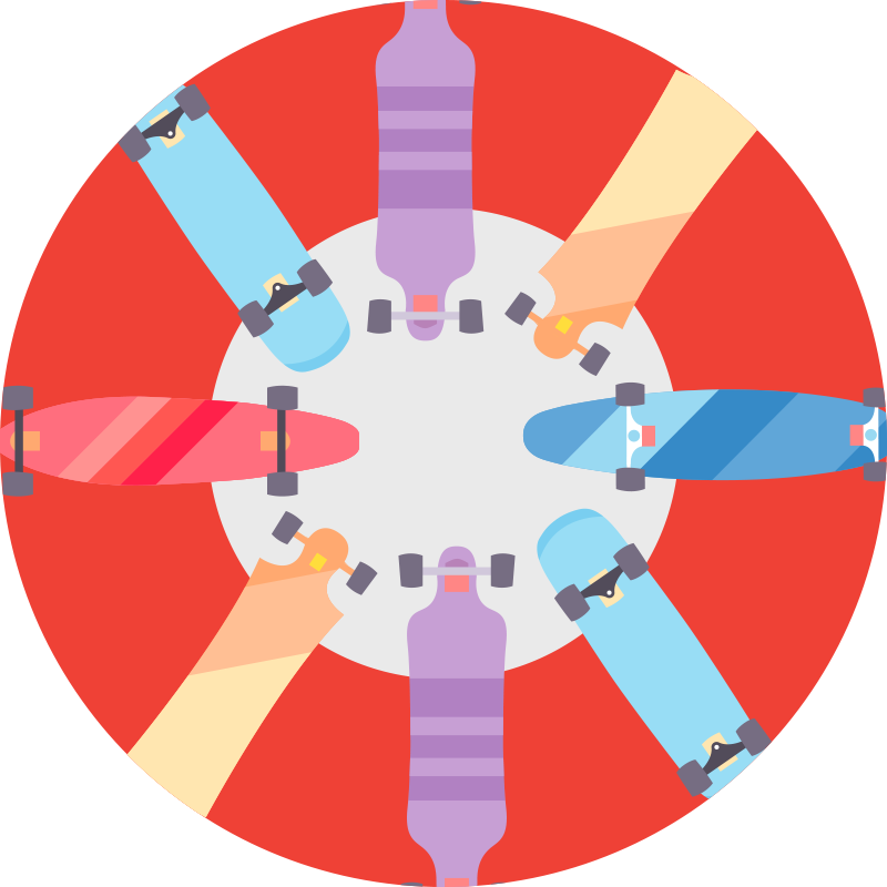 Circulair bordspel vinyl tapijt spel - TenStickers