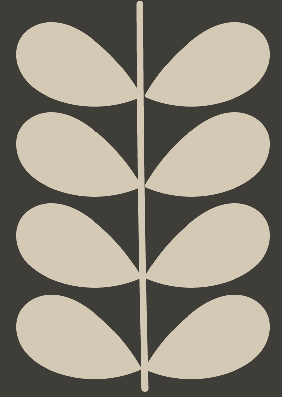 Planten geïnspireerd vinyl tapijt minimalistisch - TenStickers