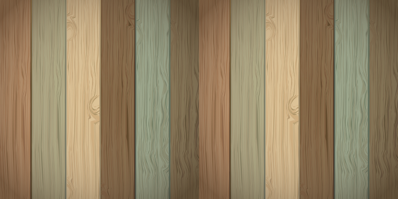 Veelkleurige planken vinyl tapijt houtstructuur - TenStickers