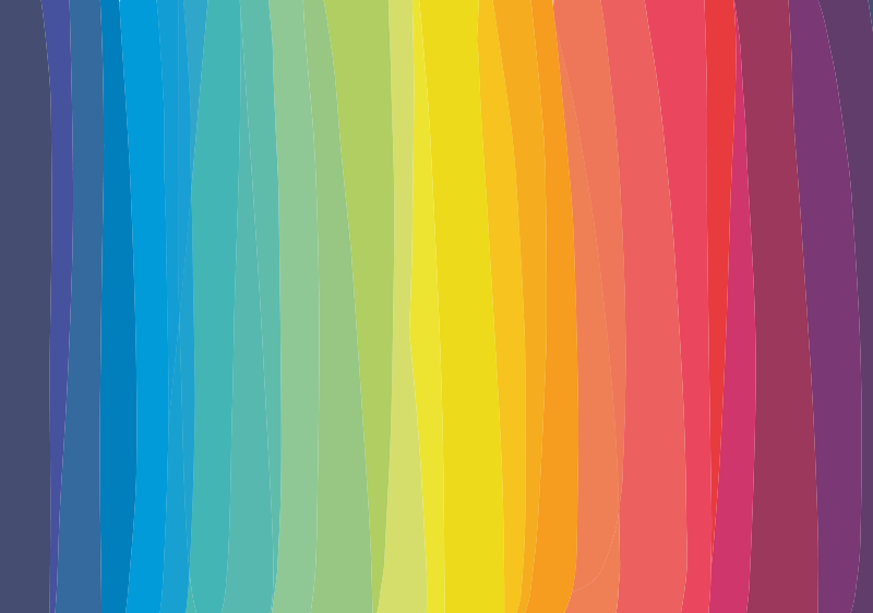 Vinyl tapijt met regenboogstrepen - TenStickers