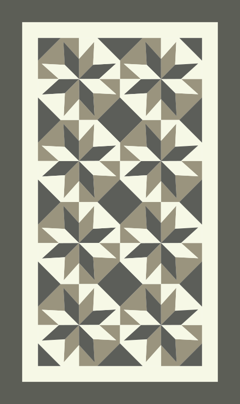 Sterpatroonmotief vinyl tapijt keuken - TenStickers