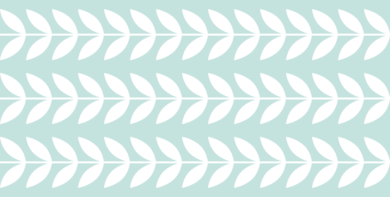 Bladgroen patroon vinyl tapijt natuur - TenStickers