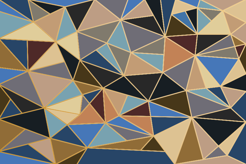 Driehoekmotief vinyl tapijt geometrisch - TenStickers