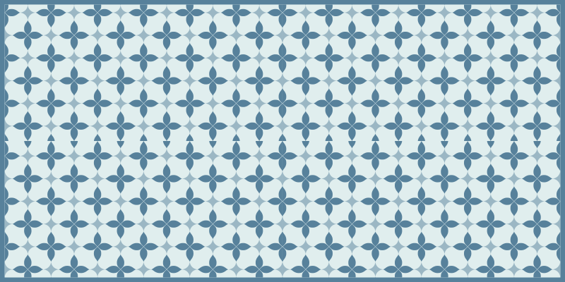 Tijdloos botanisch motief vinyl tapijt tegels - TenStickers