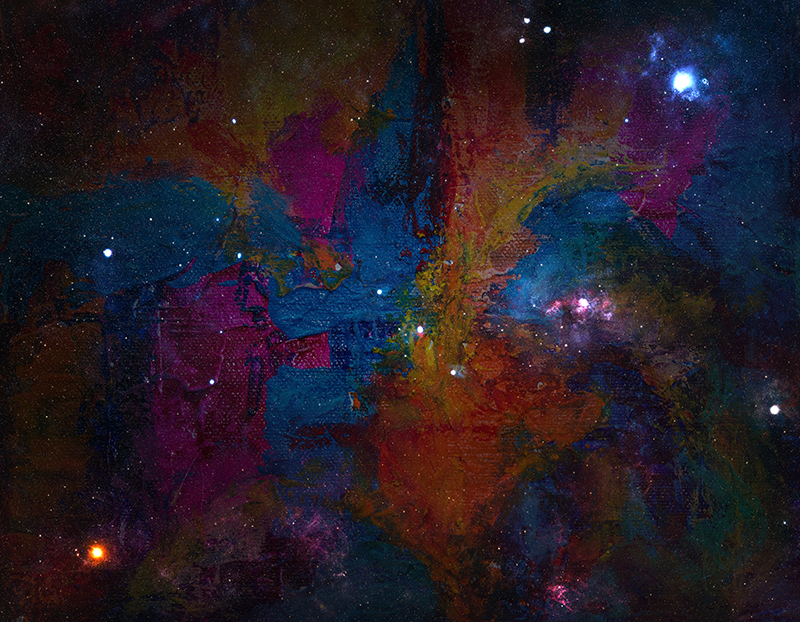 Kosmisch ruimteontwerp vinyl tapijt sterren - TenStickers