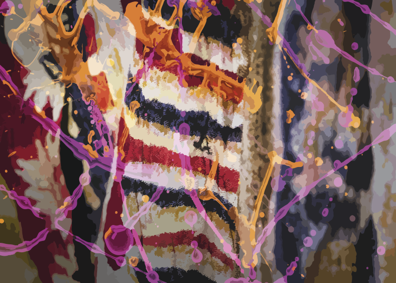 Vinyl tapijt textuur abstracte kleurenstroom - TenStickers