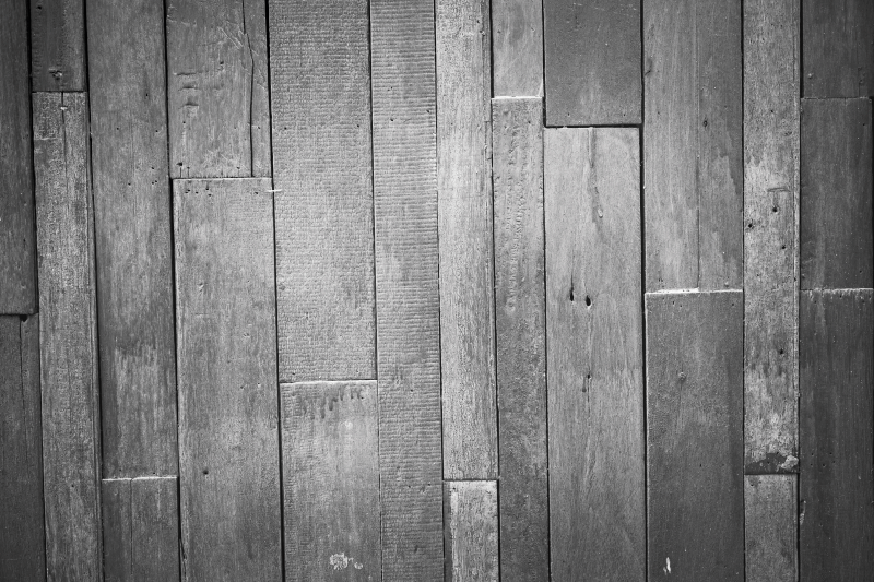 Moderne grijze afwerking vinyl tapijt houtstructuur - TenStickers