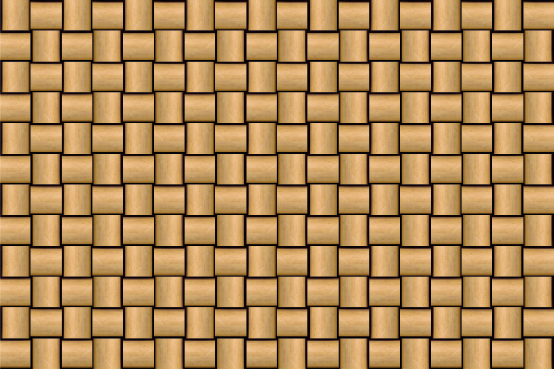 Bruin tegelpatroon vinyl tapijt houtstructuur - TenStickers