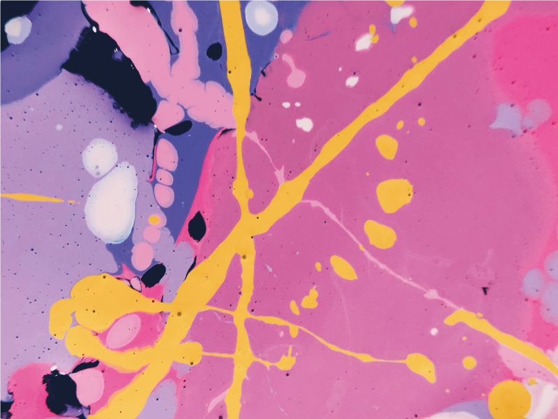 Kleurrijke abstracte spatten vinyl tapijt textuur - TenStickers