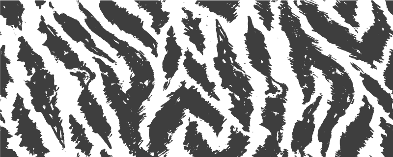 Zebrastrepen concept vinyl vloerkleed dierenprint - TenStickers