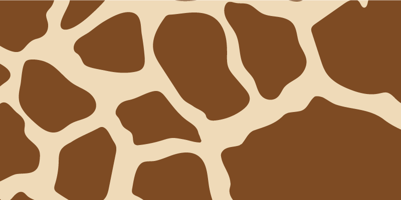Giraffe patroon stijl vinyl vloerkleed dierenprint - TenStickers