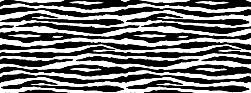 Chique zebrastrepen vinyl vloerkleed dierenprint - TenStickers
