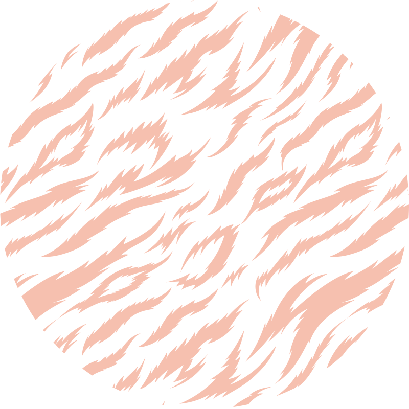 Tijgerstreepmotief vinyl vloerkleed dierenprint - TenStickers