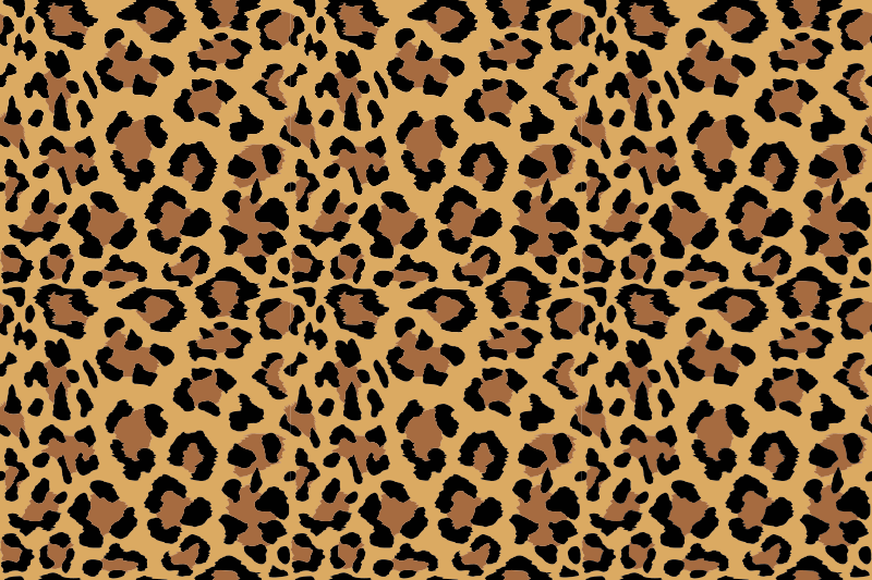 Luipaardpatroon vinyl vloerkleed dierenprint - TenStickers