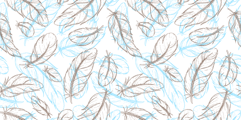 Vinyl tapijt ontvangsthal natuur geïnspireerde bladeren - TenStickers