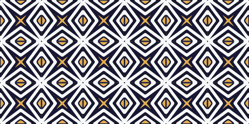 Ruitvormig patroon vinyl tapijt geometrisch - TenStickers