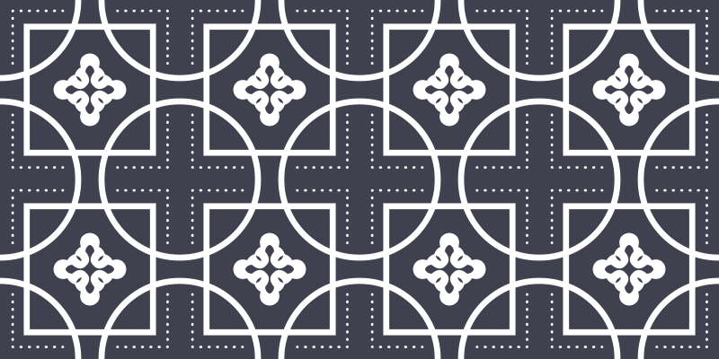 Vormspel vinyl tapijt geometrisch - TenStickers