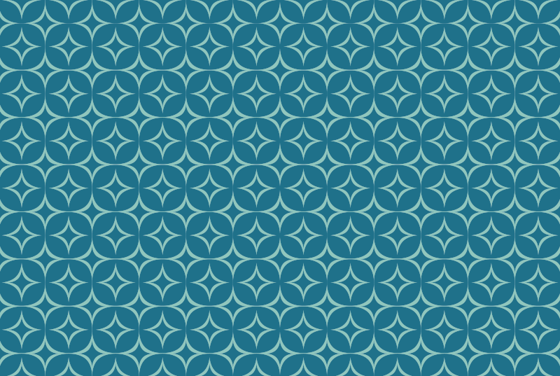 Cirkelvormig patroon mat vinyl tapijt geometrisch - TenStickers