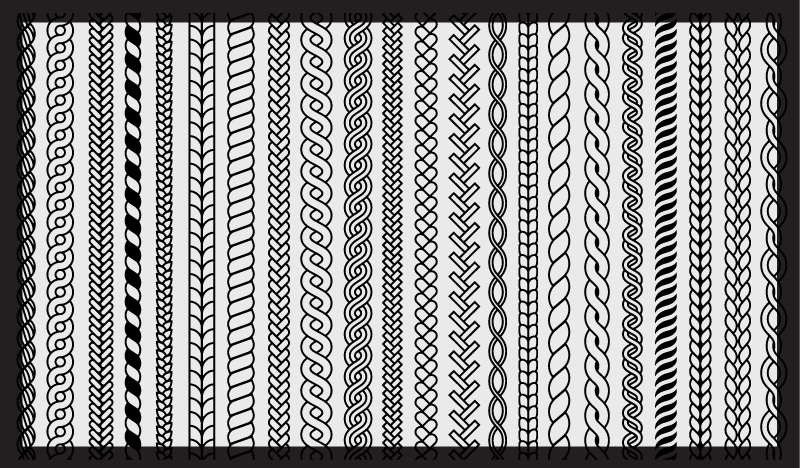 Strepen en lussen vinyl tapijt badkamer - TenStickers