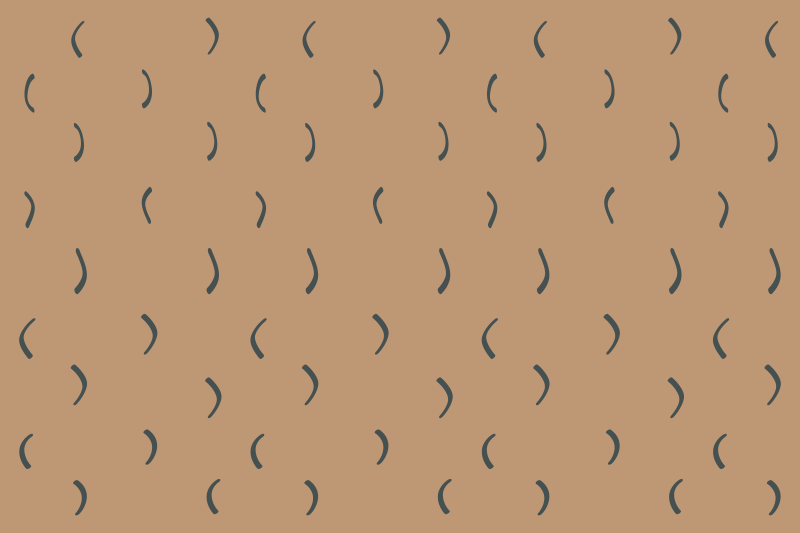 Gebogen bruin patroon vinyl tapijt minimalistisch - TenStickers