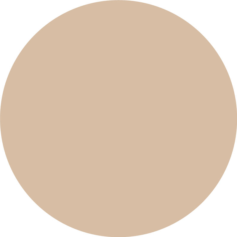 Zachte beige tint vinyl tapijt rond - TenStickers