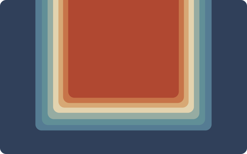 Levendige gelaagde strepen vinyl tapijt modern - TenStickers