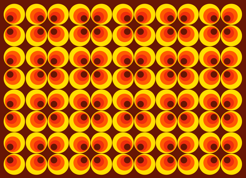 Levendige ronde motieven vinyl tapijt textuur - TenStickers