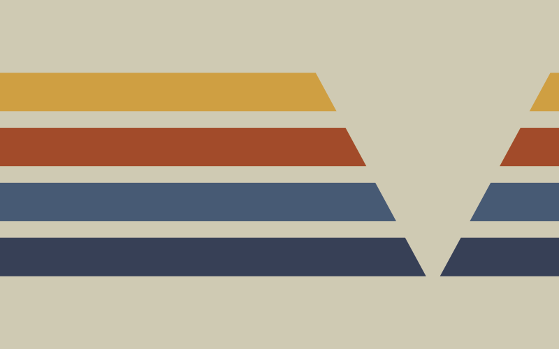 Chevron strepenmotief vinyl tapijt geometrisch - TenStickers