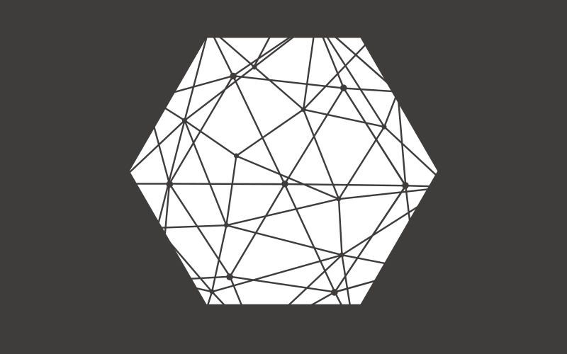 Abstract hexagonaal patroon vinyl tapijt geometrisch - TenStickers